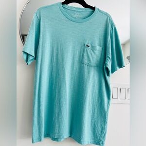 Vineyard Vines Men’s Aqua Short Sleeve T-shirt Size M